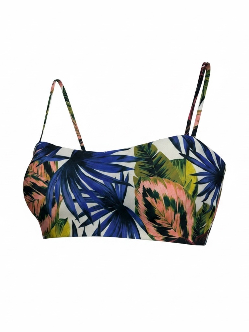 L*Space Blue White Palm-Print Swimsuit L